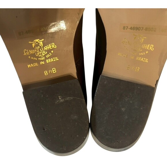 Wild Pair Vintage Brown Leather Women’s 8.5B Western Mules Booties Pointed Y2K - Picture 11 of 11